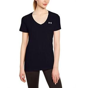 Under Armour Black Tech V-Neck Short Sleeve T-Shirt Sz XL